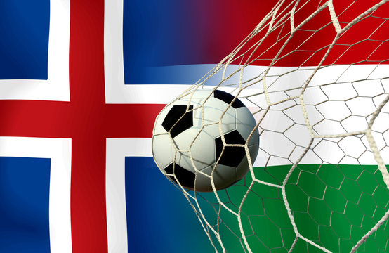 Soccer Euro 2016 ( Football )  Island and Hungary