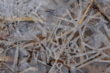 Many ice piled up together