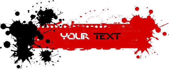 Set of grunge banners.Grunge backgrounds