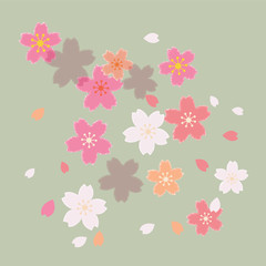 Fototapeta premium Flowers vector background. Abstract floral. vintage style.