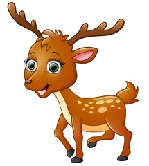 Cute deer cartoon