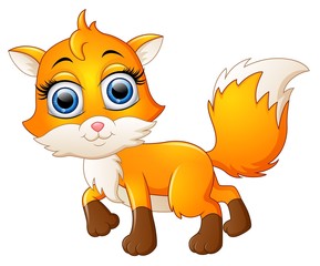 Cute fox cartoon