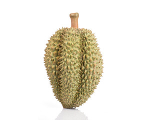 Thai Durian, tropical fruit, isolated on white background