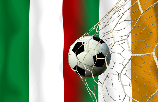 Soccer Euro 2016 ( Football )  Italy  and Ireland.
