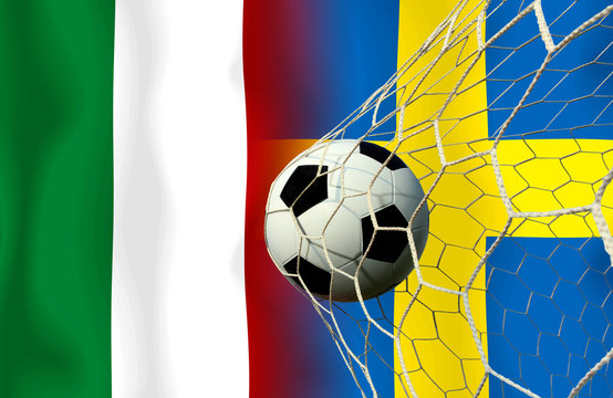 Soccer Euro 2016 ( Football ) Italy  and Sweden.
