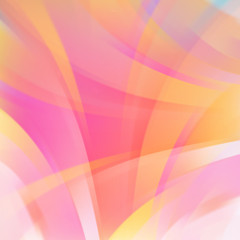 Abstract pink background with smooth lines. Color waves
