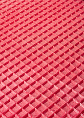 Red wafer textured surface