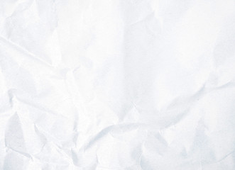 Crumpled white paper background
