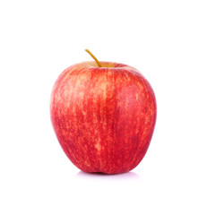 Red apple on white background