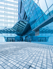 front area of modern  office building