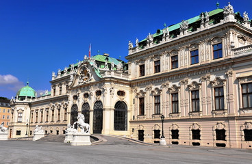 Fototapeta na wymiar The Belvedere palace, Austria
