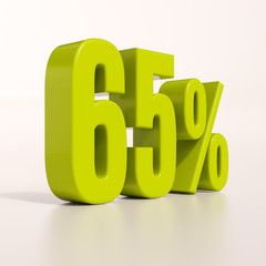 Percentage sign, 65 percent