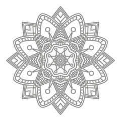 Coloring page with mandala.