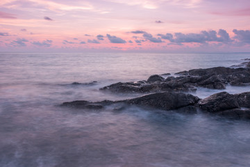 Obraz premium Seascape during sunset