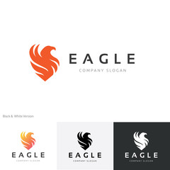 Obraz premium Eagle Logo, Phoenix logo vector logo template.