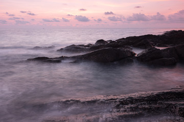 Fototapeta na wymiar Seascape during sunset