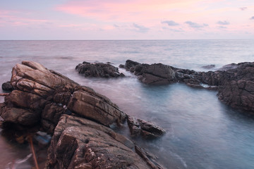 Seascape during sunset