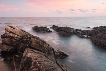 Fototapeta premium Seascape during sunset