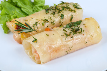 Stuffed cabbage rolls