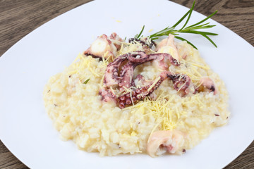Risotto with octopus
