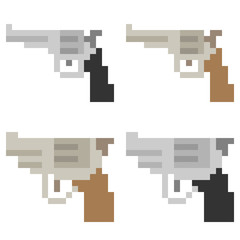 Obraz premium pixel art gun