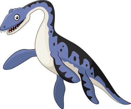 Cute Plesiosaurus Cartoon

