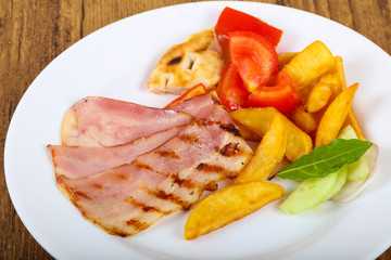 Grilled bacon