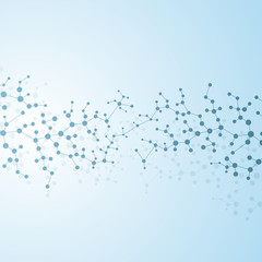 Structure molecule of DNA and neurons. Abstract background. Medicine, science, technology. Vector illustration for your design