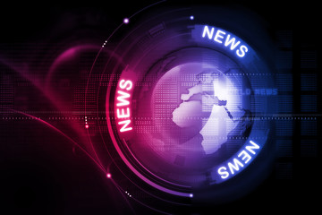 Digital news background
