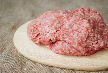 Raw chicken meatloaf wiev