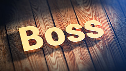 Word Boss on wood planks