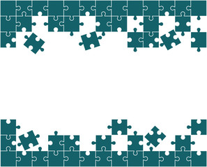 Vector Abstract white background made from colors puzzle pieces and place for your content