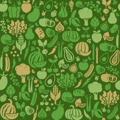 Vegetables seamless texture