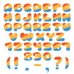 Different colors Alphabet