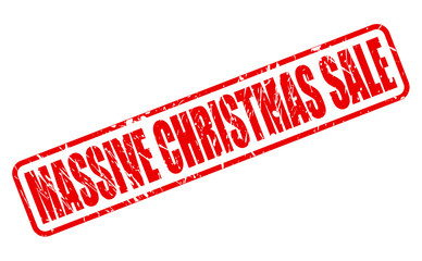 MASSIVE CHRISTMAS SALE red stamp text
