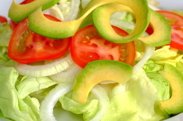 Salat mit Avocados