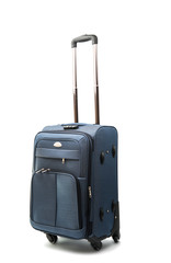 suitcase on wheels isolated