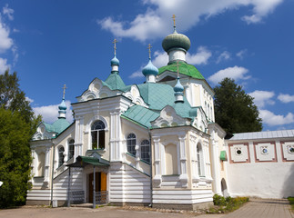 Fototapeta na wymiar Tikhvin Assumption Monastery, a Russian Orthodox, (Tihvin, Saint Petersburg region, Russia)..