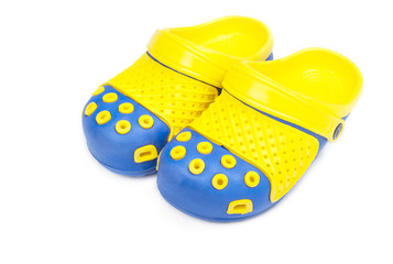 Children's bright rubber sandals