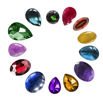 Gem stones isolated