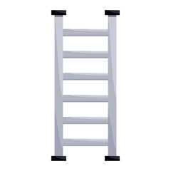Metal ladder icon in cartoon style