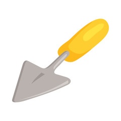 Garden trowel icon in cartoon style