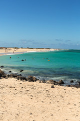 Corralejo Beach on Fuerteventura, Canary Islands