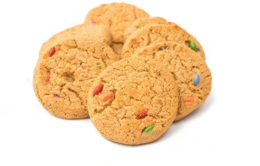 cookies with chocolate isolated