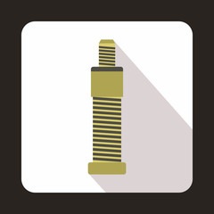 Screw and bolt icon, flat style