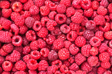 Raspberries background