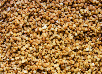 Buckwheat noodles being cooked
