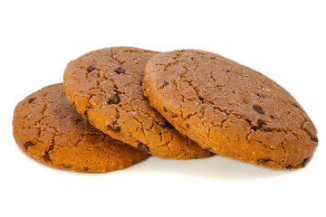 Oatmeal cookies closeup