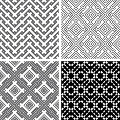 Set of backgrounds with simple lines patterns