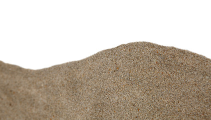 Fototapeta na wymiar fond de sable sur fond blanc
